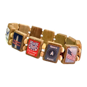 American Veteran (AV 12 tile) - Fundraising Bracelet-Wrist Story Products-100 Pack-Wrist Story Products