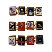 American Veteran (AV 12 tile) - Fundraising Bracelet-Wrist Story Products-100 Pack-Wrist Story Products