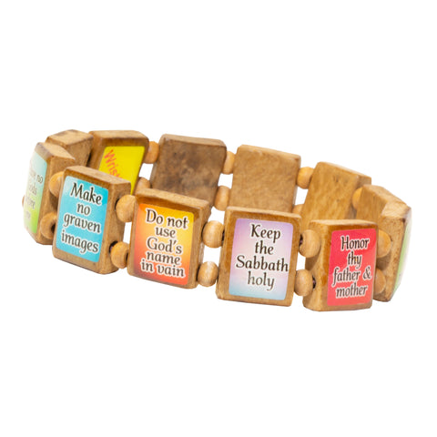 Sample - 10 Commandments (12 tile) Bracelet-Wrist Story Products-Wrist Story Products