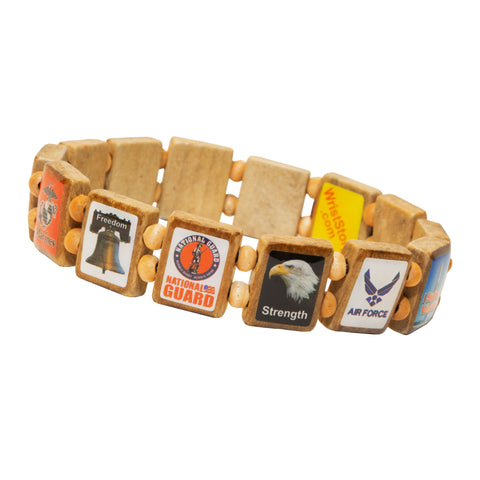 Sample - American Veteran (12 tile) Bracelet-Wrist Story Products-Wrist Story Products