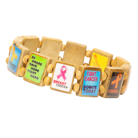 Sample - Cancer Awareness (12 tile) Bracelet-Wrist Story Products-Wrist Story Products