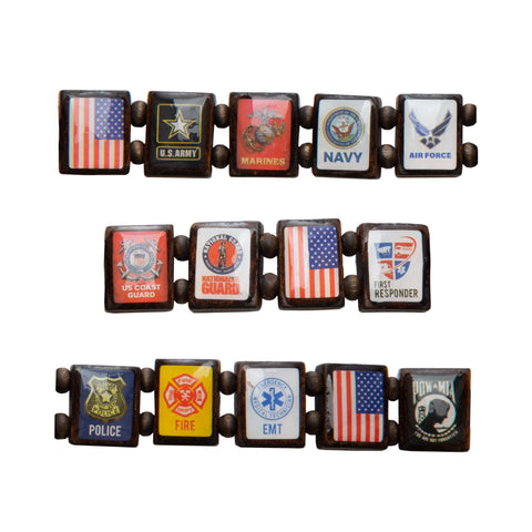 Sample - First Responders (14 tile) Bracelet-Wrist Story Products-Wrist Story Products