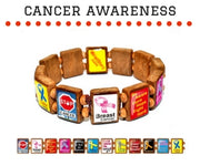 Sample - Cancer Awareness (12 tile) Bracelet-Wrist Story Products-Wrist Story Products