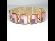 Sample - All American Flag (12 tile) Bracelet