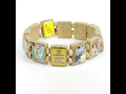 Sample - Police Athletic League (12 tile) Bracelet