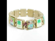 Sample - 4-H Club (12 tile) Bracelet